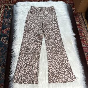 & Other Stories Leopard Print Flared Pants